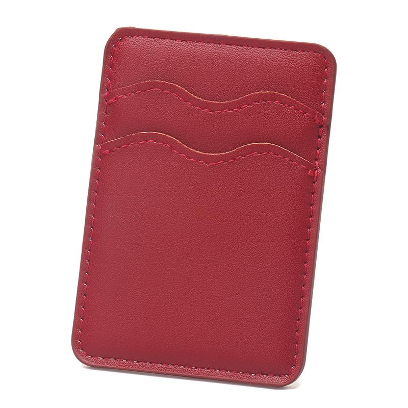 Thin Mobile Phone Card Holder: Holds 2 Cards, Adhesive Back, Business Card Case, Custom Logo Printing
