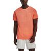 Under Armour Solid Color Crew Neck T-Shirt Men Tops Orange 1375692-848