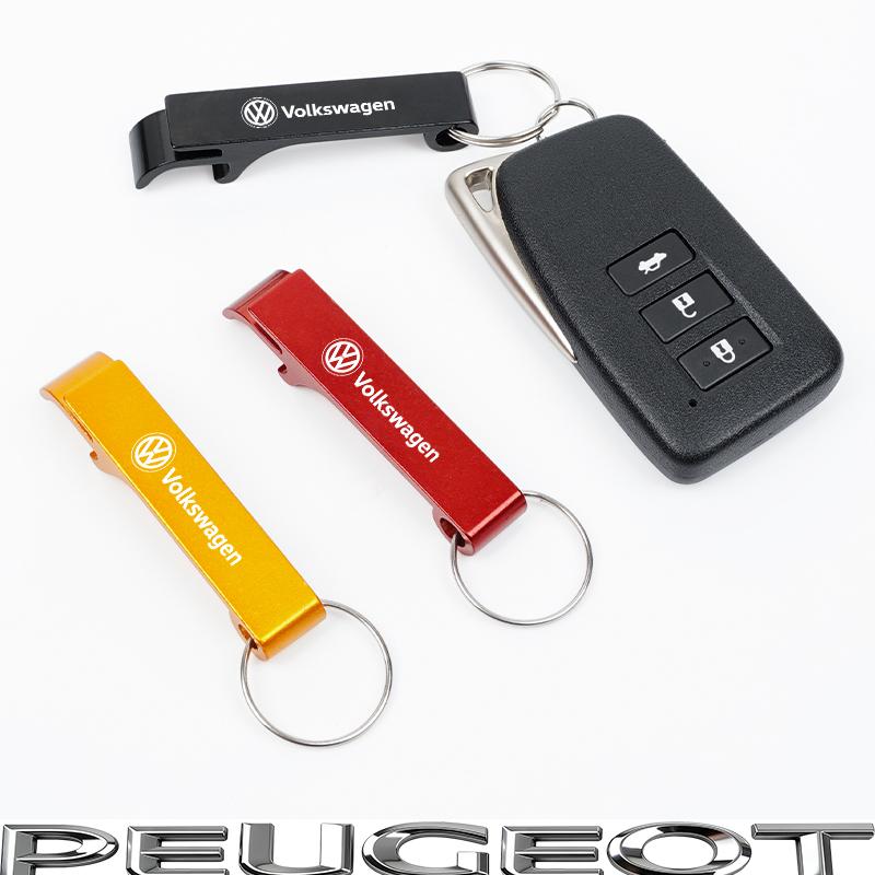 1Pcs Portable Beer Bottle Opener Keychain Accessories For VW GTI Polo Golf Passat B6 Tiguan Jetta T-ROC Touareg Taigo CC Hub Cap ulvn02