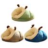 Cat Bed for Indoor Cat Upgrade Cat Cave Super Soft Calming Pet Sofa Bed 3-color