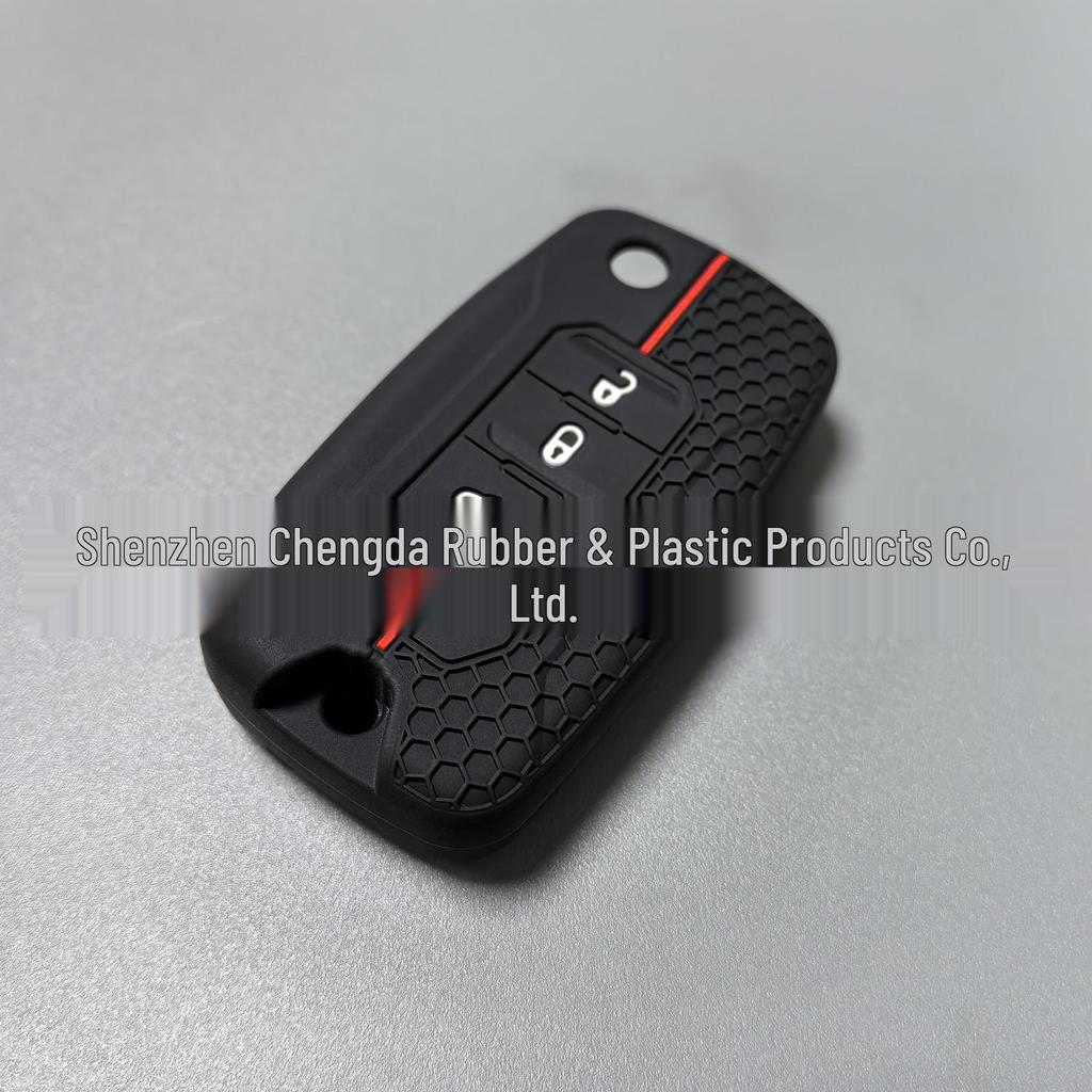 4-Button Silicone Honeycomb Key Cover for Jeep Renegade/Compass