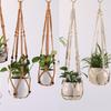Copeflap Macrame Hanging Planter for Hemp Set of 3 Houseplants, String, (Brown)