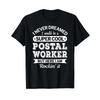 Postal Worker T Shirt Funny Vintage Washed Top For Everyday Wear Breathable Slightly Versatile Fashion Homme Streetwear