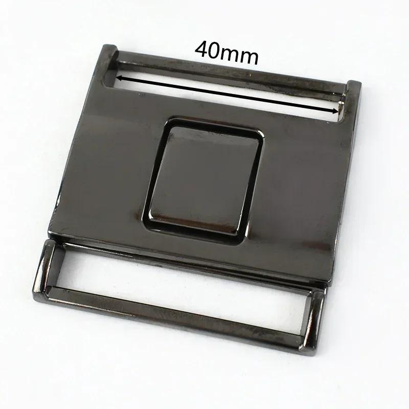 Meetee 1/2/4/5Pcs 30-60mm Metal Waist Belt Buckle Ribbon Band Adjust Clasp Coat Down Jacket Belts Decor Hook Buckles Accessories