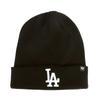 47 Brand Knit Sweater Cap Los Angeles Dodgers LA Raised Logo Black White Logo Free Size