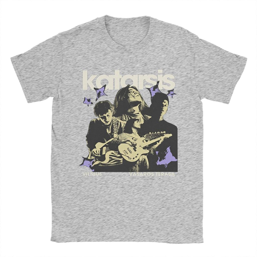 Katarsis Band T-Shirt for Men  Unique Cotton Tees Crewneck Short Sleeve T Shirt 4XL 5XL Tops