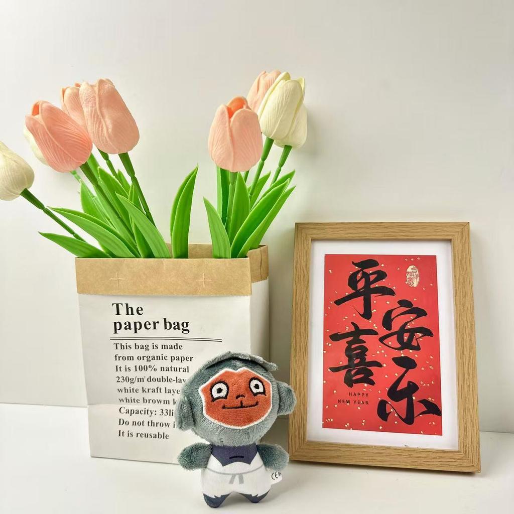 Cute Langlang Mountain Monster Plush Keychain - Pig & Gorilla Cartoon