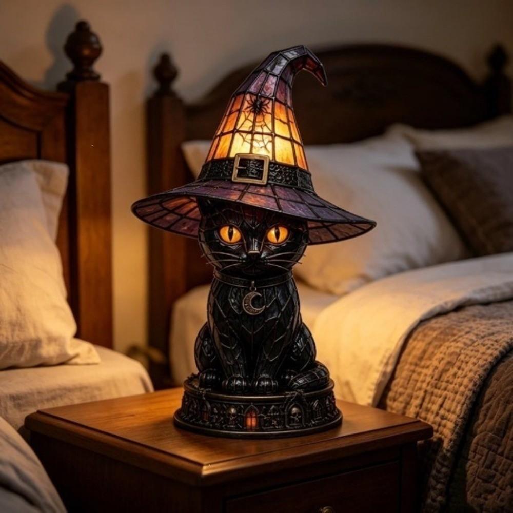 Home Decoration Halloween Lamp Cat Bird Desktop Lights Home Ornaments Night Light  Bedside