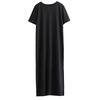 Newest Women Sexy Side High Slit Short Sleeves Dress