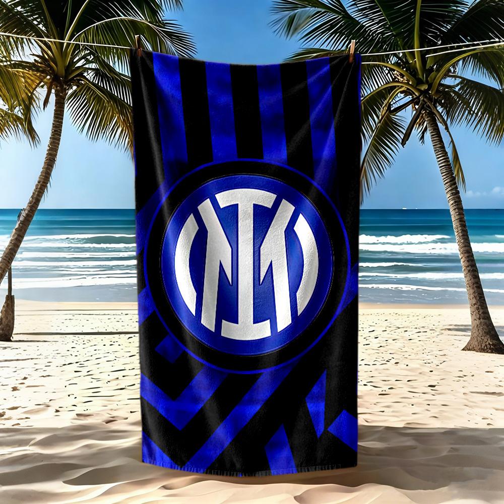 Inter Milan Beach Towel High Absorbency Quickdry Comfortable Lightweight Perfect For Traveling Yoga Camping And Swimming