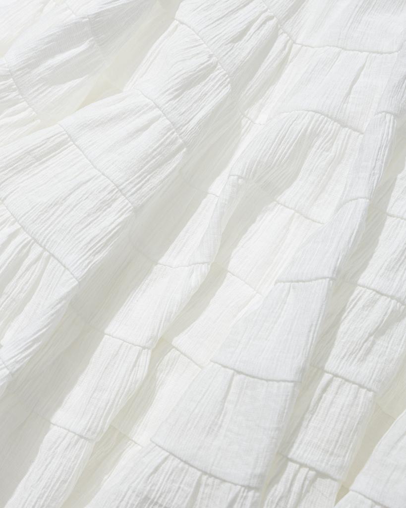 MOAA Airy Tiered Mini Skirt