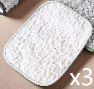 Wiping Rags Steel Wire Washing Cloth Microfiber Dishcloths Double-side Dishwashing Cloth Non-Stick Oil Reusable Washcloth