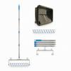 Paint Roller Set with Tray and Extension Pole Adjustable Wide Tool for