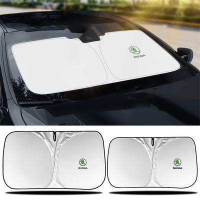 Parasol para Coche Tela Parasol de Verano Plegable para Octavia 2 3 Kodiaq Fabia Karoq Superb 3 2 Kamiq Felicia Scala Citigo Yeti