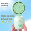 Portable USB Rechargeable Cartoon Fan for Students & Desktops