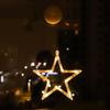 LED Reindeer Santa Suction Cup Lights for Living Room, Shop Window, or Christmas Tree - Creative Colored Decorations