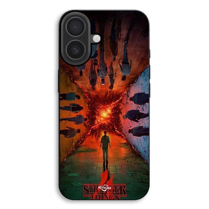 Coque de téléphone - MANIACASE - iPhone 17 - Silicone TPU - Motif Stranger Things - Souple