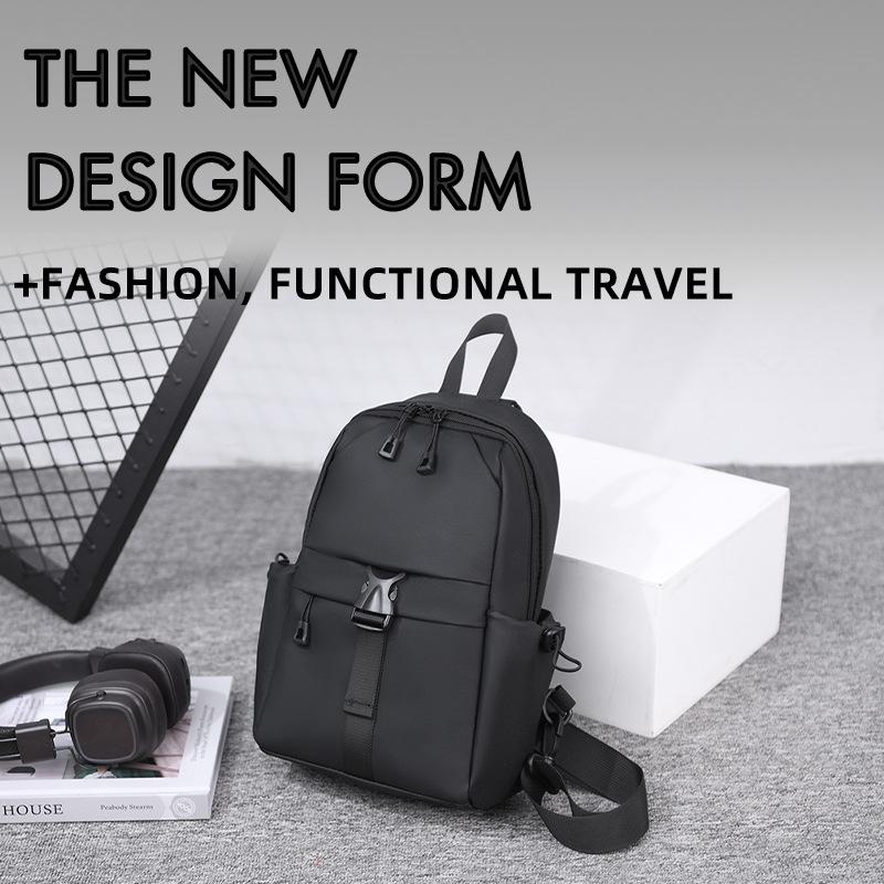 Повседневная водонепроницаемая мужская нагрудная сумка — фото 9