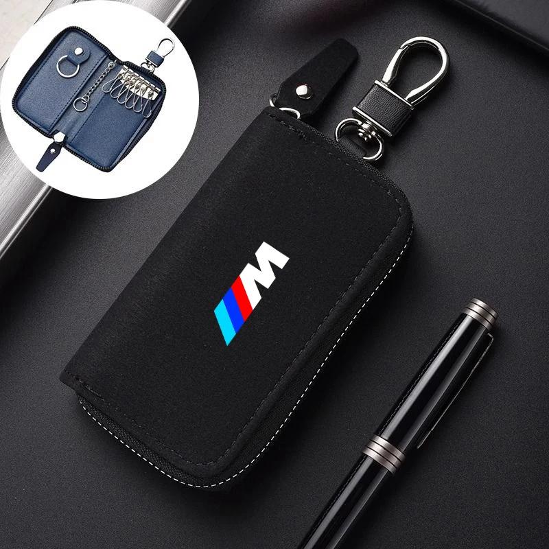 Nowe Skórzane Etui Uchwyt na Kluczyki Samochodowe Brelok Etui Torba do Przechowywania Pokrowiec Dla BMW z Emblematem M E46 E36 E34 F10 E90 F30 E60 F30 E53 E30 E