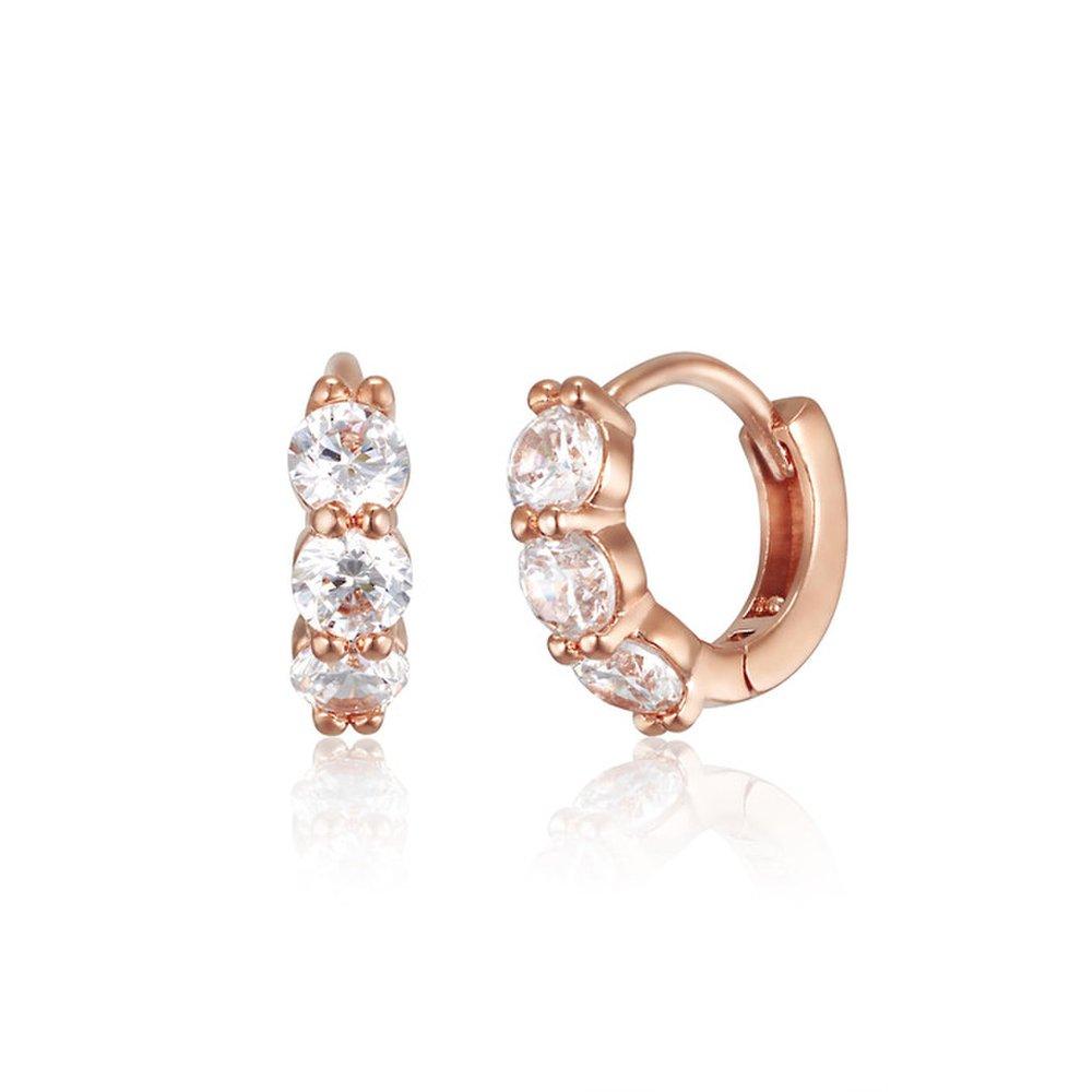 Baguette Cubic One-Touch Earrings C24Eb323