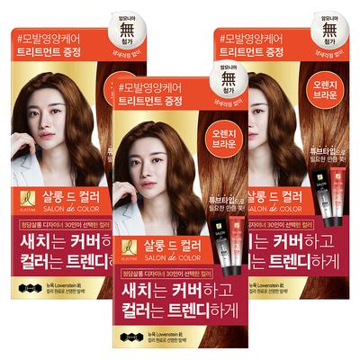 Elastine Salon de Color & Gray Haarfarbe, Orangebraun, 3 Stk.