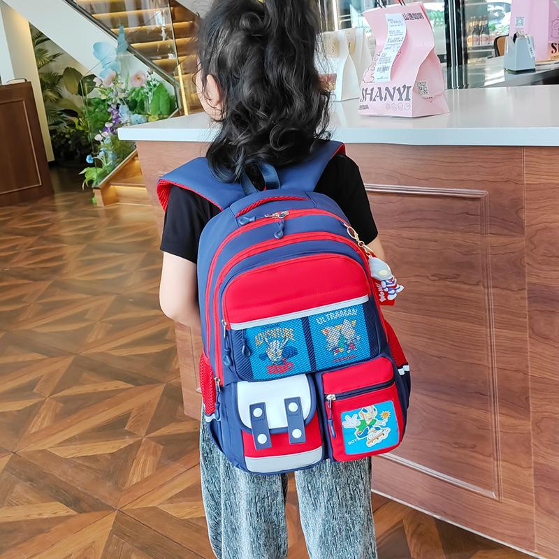 Cartoon Cute Boys And Girls Backpack Large Capacity Primary School Bag Outdoor Travel Children Travel Backpack