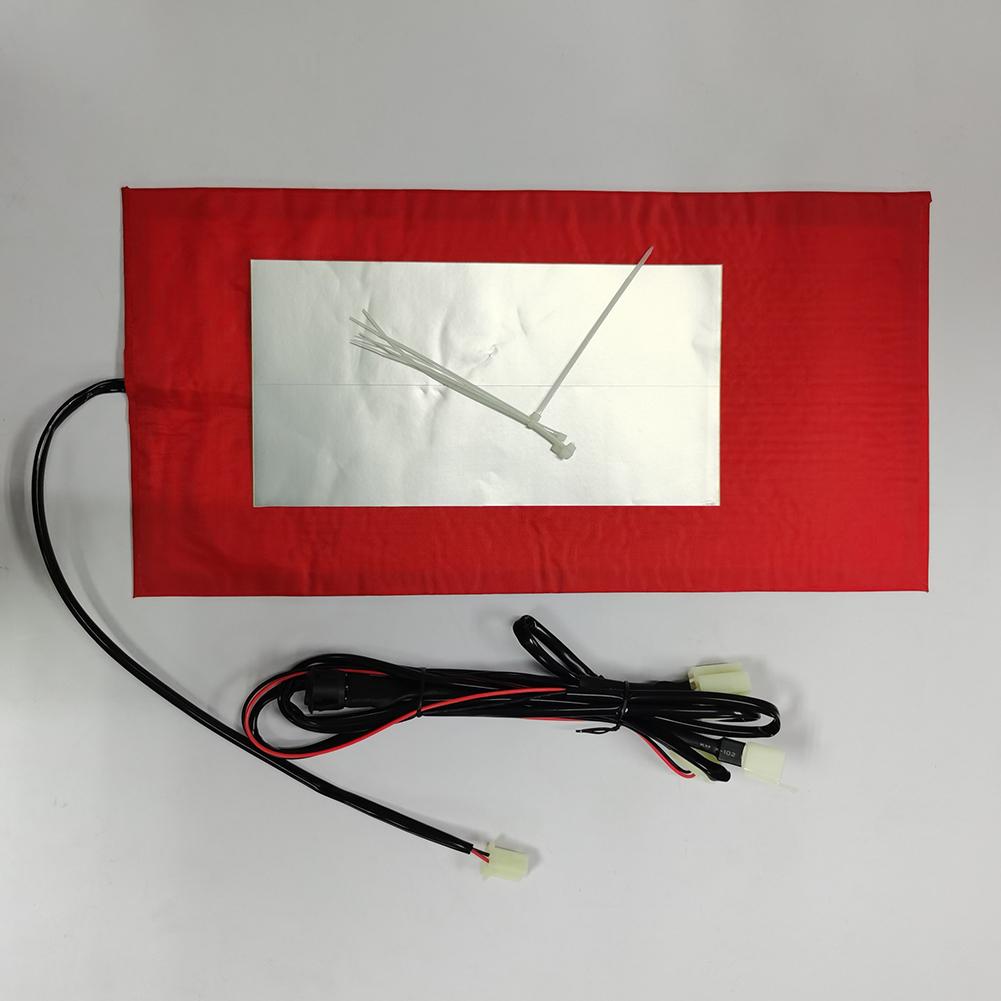 12V Carbon Fiber Pad Waterproof Carbon Fiber Seat Heater Cover Timer Universal Heated Seat Heater Pad Kit UTV E-BIKE Seat Heater