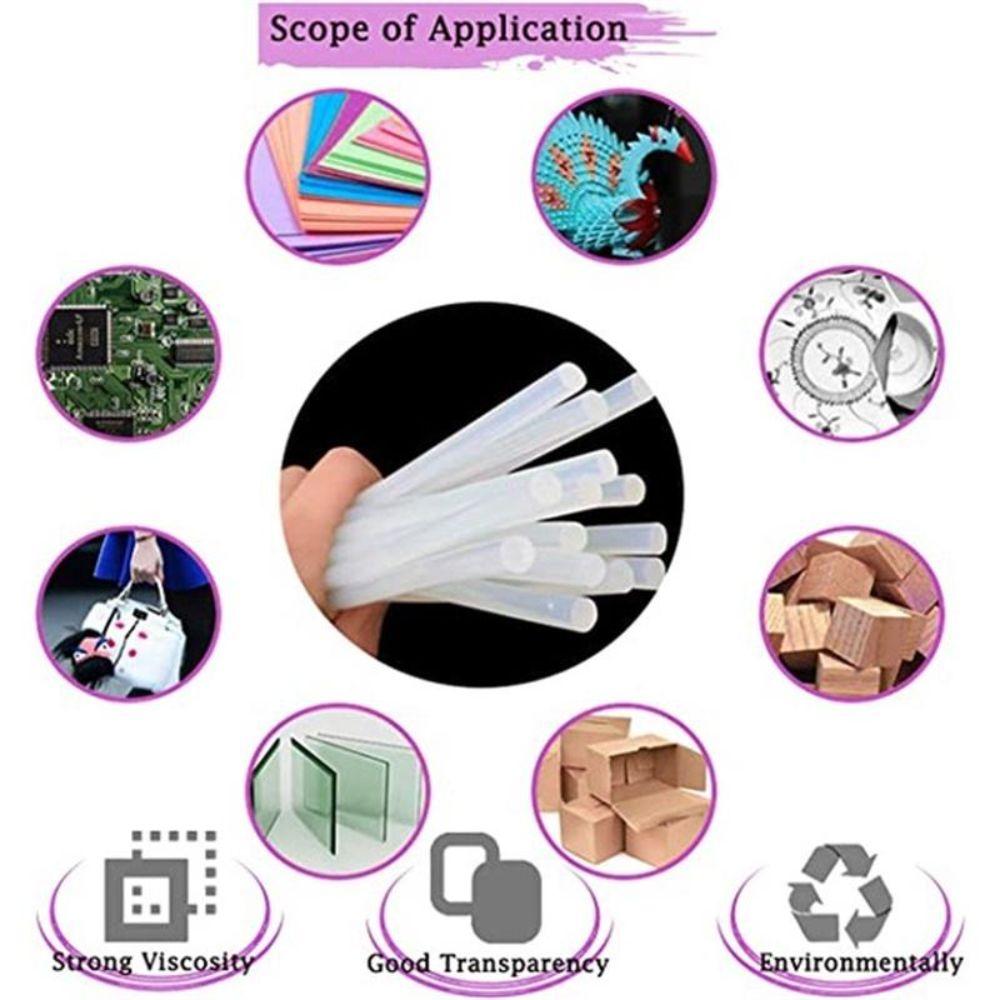 20Pcs Strong Adhesion EVA Glue Sticks EVA Adhesive Glue Rods Hot Melt Glue Sticks  Home Repair
