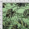 oneOone Cotton Flex Mint Green Fabric Abstract Tropical Leaf Craft Projects Decor Fabric Printed By The Yard 40 Inch