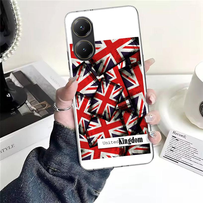 Union Jack England UK Flag Soft Phone Case For Xiaomi Redmi 15C 15 13C 13 Poco X5 X6 X7 F7 Ultra M7 12C 12 10 10C 9C 9A 9T 9 Fun