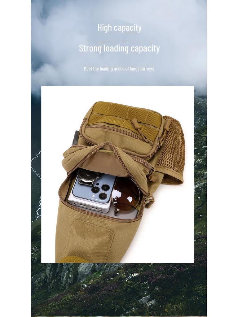 Yuebao Camouflage Tactical Outdoor Shoulder Bag - Durable, Sun-Resistant, Multi-Function Chest Crossbody Bag