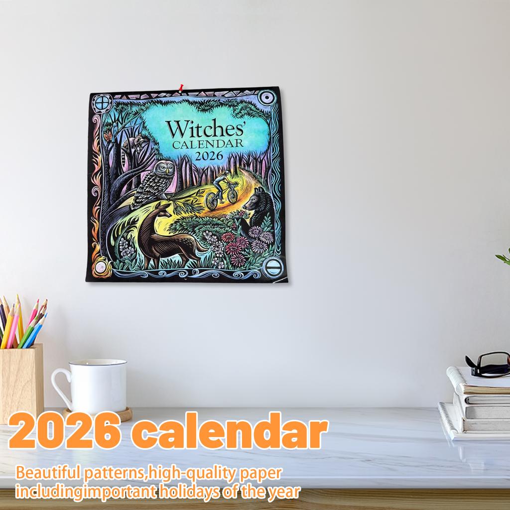 Kalender Mystisk Kreativ Hengende Veggkalender Heksete Gave Hjemmedekorasjon