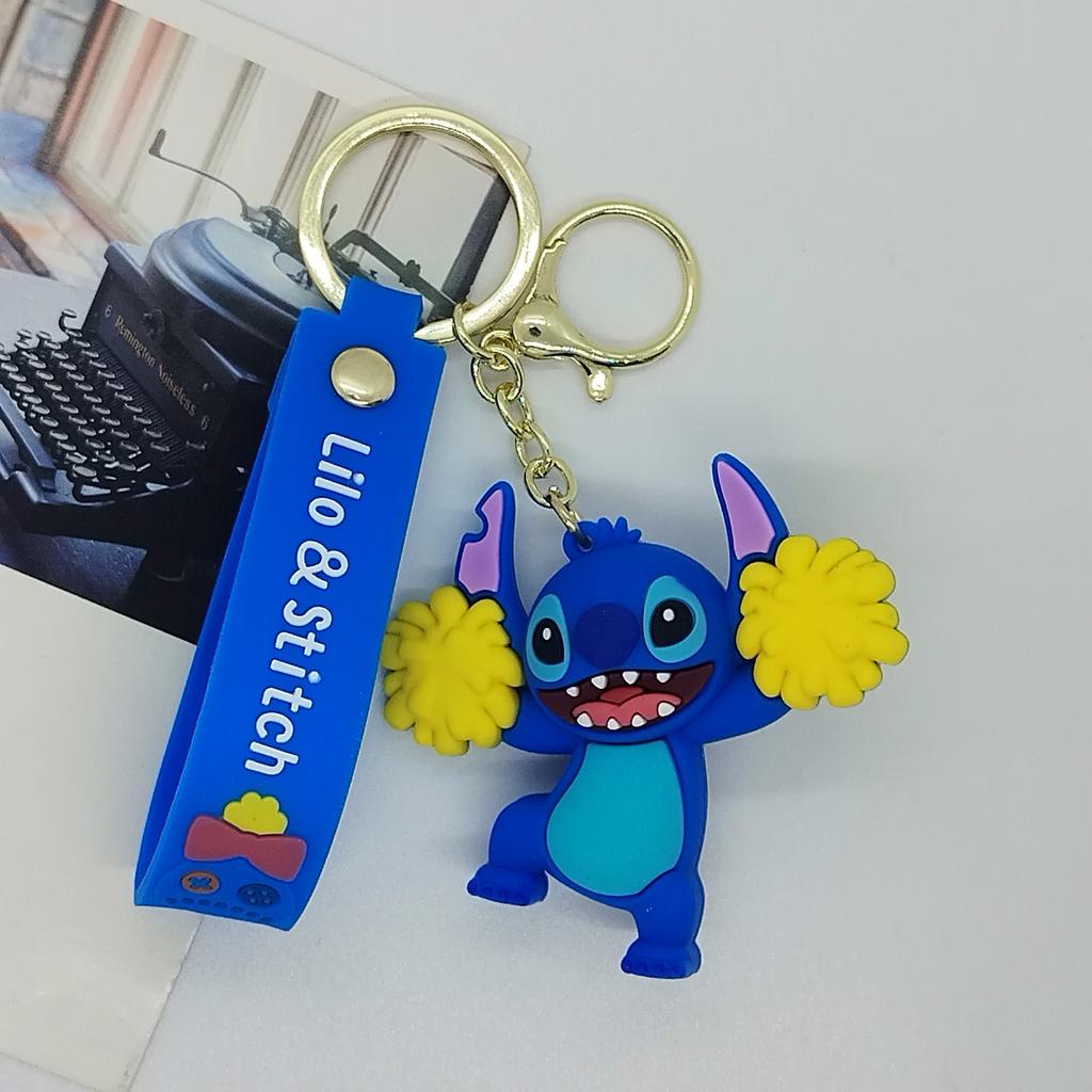 Cross Border Creative Cartoon Stitch Doll Keychain Bag Car Keychain Accessories Gift Wholesale Toys Anime Cartoon Frind Fashion