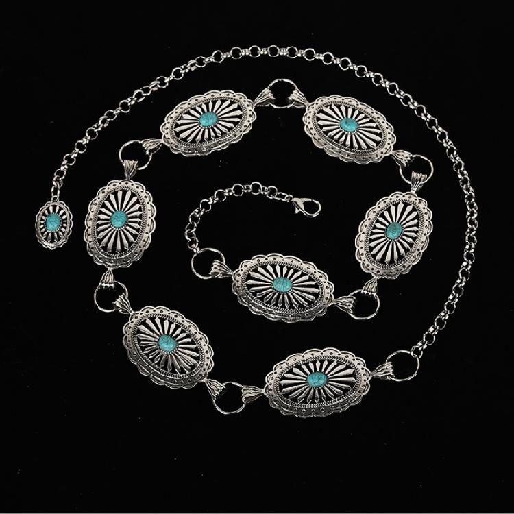 Waist Chain Women Metal Waist Rope Casual Dress Waist Belt Accessory for Ladies