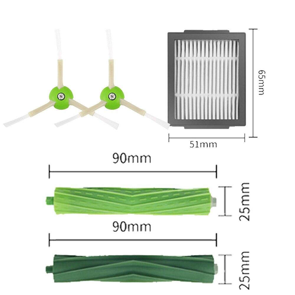 Roller Brush Filter Side Brush Kits for iRobot Roomba I7 I7+ / I7 Plus E5 E6 E7 Vacuum Cleaner Robot Parts