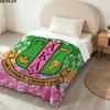 1PC Aka Patterned Flannel Blanket Suitable For All Seasons For Home Decor Warmth And Comfort Gifts Holiday Present