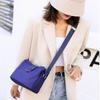 Solid Color Nylon Shoulder Bag Korean Style Canvas Bucket Bag Fashion Women Crossbody Bag  Student