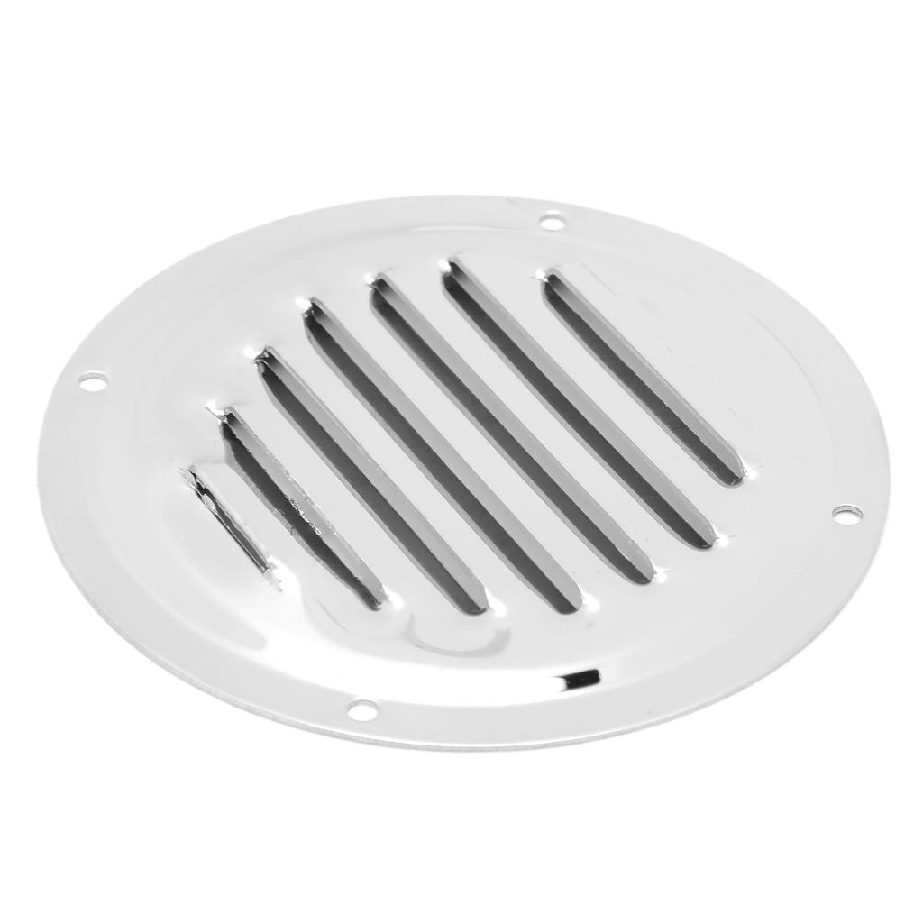 Air Vents Stainless Steel Round Louver Wall Ventilation Outlet for Yacht Caravans Home Kitchen