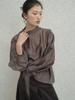 Deoenel Scarf Blouse - [Brown]