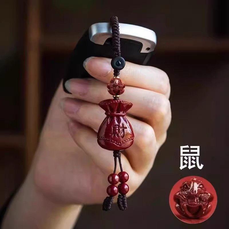 

2025 Year of the Snake, twelve zodiac signs, red lucky bags, car keychains, men s and women s bags, pendants, zodiac signs, dragon and snake gifts