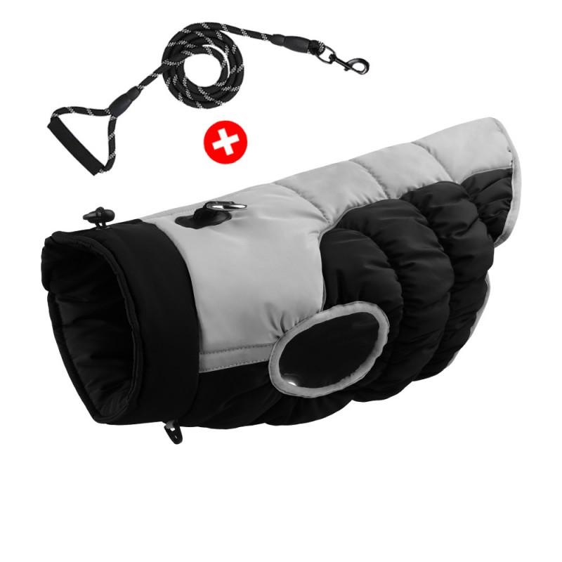 Thick Winter Dog Vest Large Breeds - Waterproof Warm Cotton Puffer Coat With Leash Attachment Golden Retriever Lab