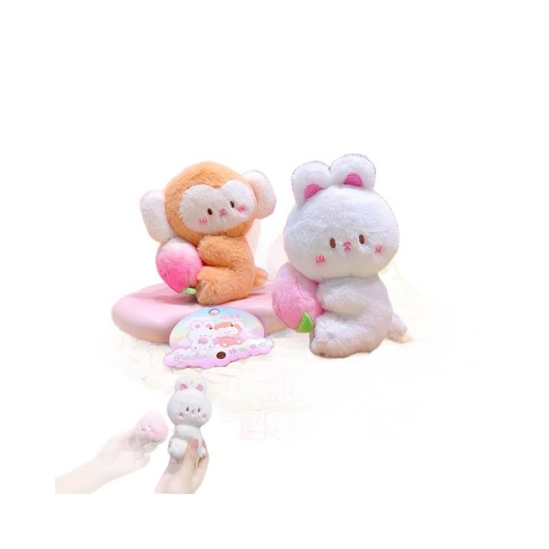 Adorable Rabbit Plush Bag Charm With Soft Plush Fabric For Travel Accessories