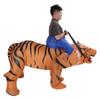 Costume de Tigre Gonflable Drôle Costume d'Animal Gonflable Corps Entier Taille L pour Hauteur de Corps 150-190cm