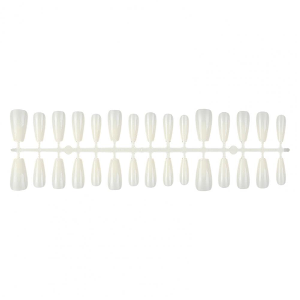 1 Bag Fake Nails Gradient Wearing Nail Blush Handmade Natural Perfect Fitting Trace-less Fake Nails for Natural Curvature