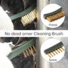 6pcs Mini Steel Copper Nylon Wire Brush Set for Cleaning Paint Welding Slag Metal Rust Dirt Removal 7 Inch Handy Brass Brush Set