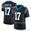 Mens 3rd Gen Football Jersey Panthers 17 Blue Sports Shirt Adult Team Uniform