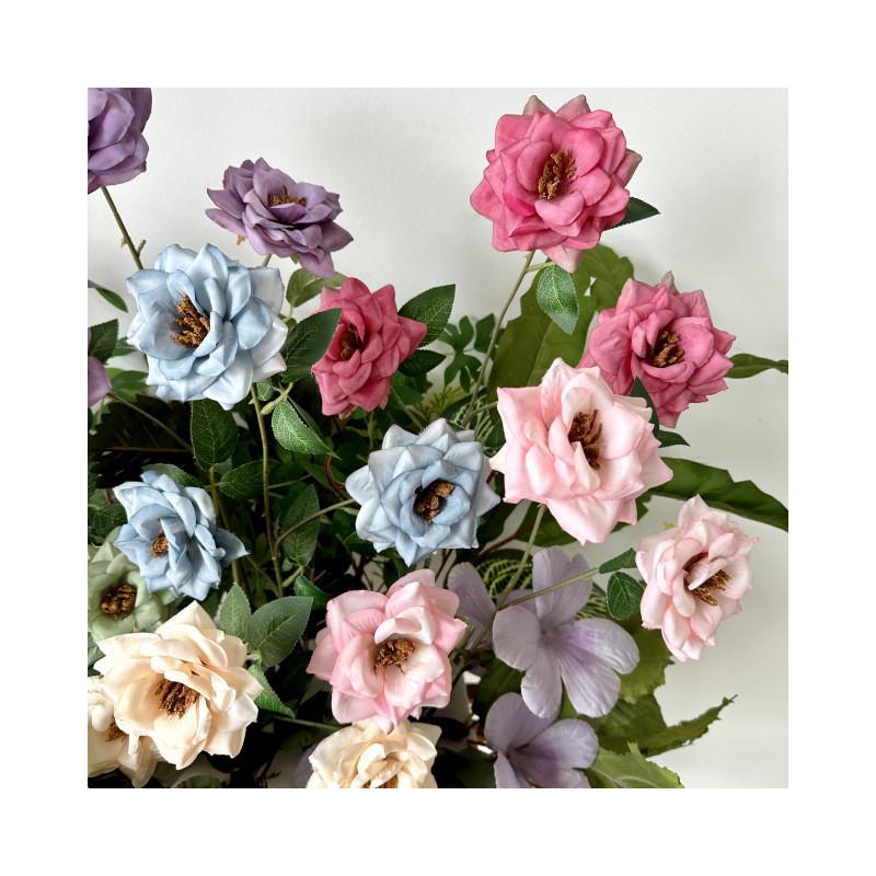 Chinese Artificial Rose Flower Arrangement Home Wedding Centerpiece Decoration