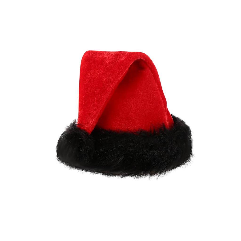 Christmas Hat Black Red Adult Christmas Hat New Year's Party