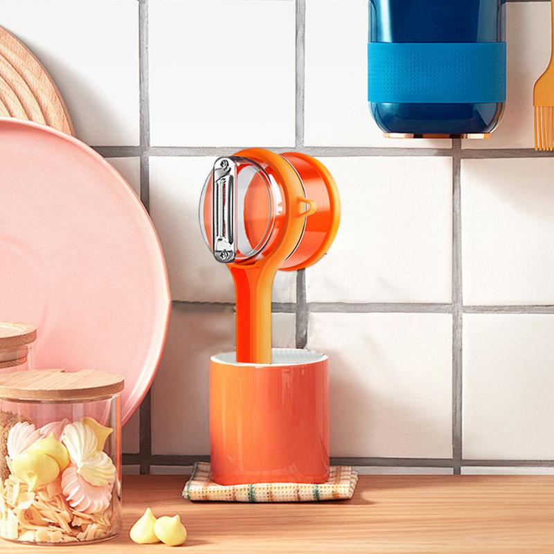 

Овощечистка с контейнером, двусторонняя, из нержавеющей стали, для картофеля, моркови, кухонный гаджет, инструмент для очистки China Mainland