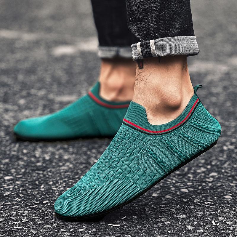 YRZL Men Thin Bottom Driving Moccasins High Quality Male Walking Shoes Breathable Mesh Casual Loafers Soft Comfortable Man Shoes